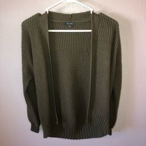 Olive Green Wild Fable Knit Cardigan